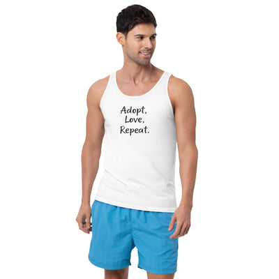 Serene wave men's tank top
